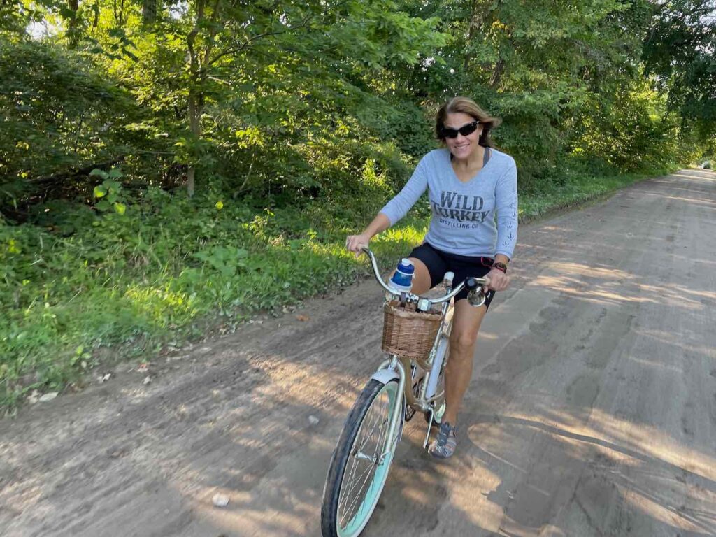 A Cleveland Fagowees member enjoys a great day for a bike ride
