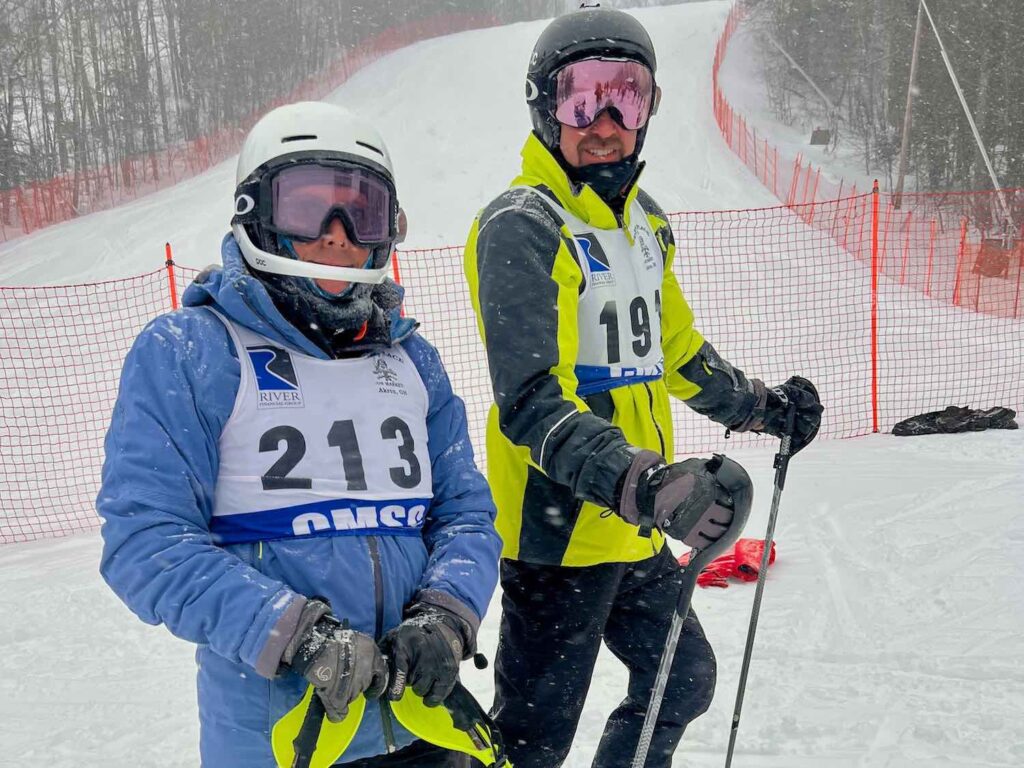 Cleveland Fagowees skiers get set to race slalom in frigid conditions