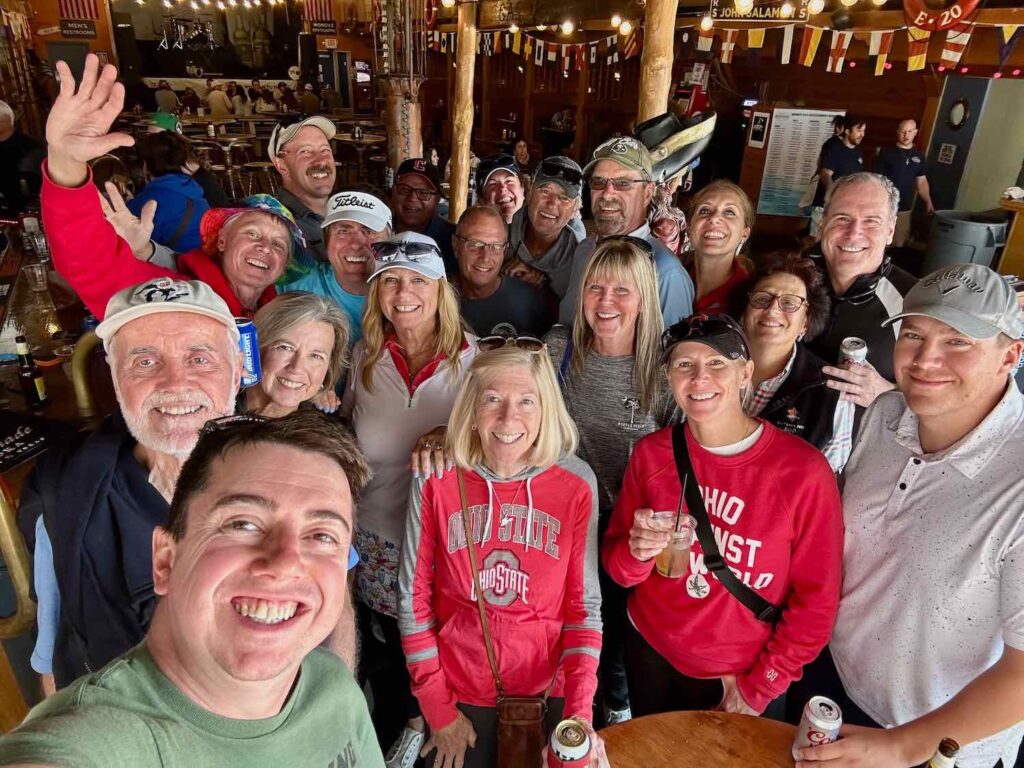 Cleveland Fagowees members socializing after golf