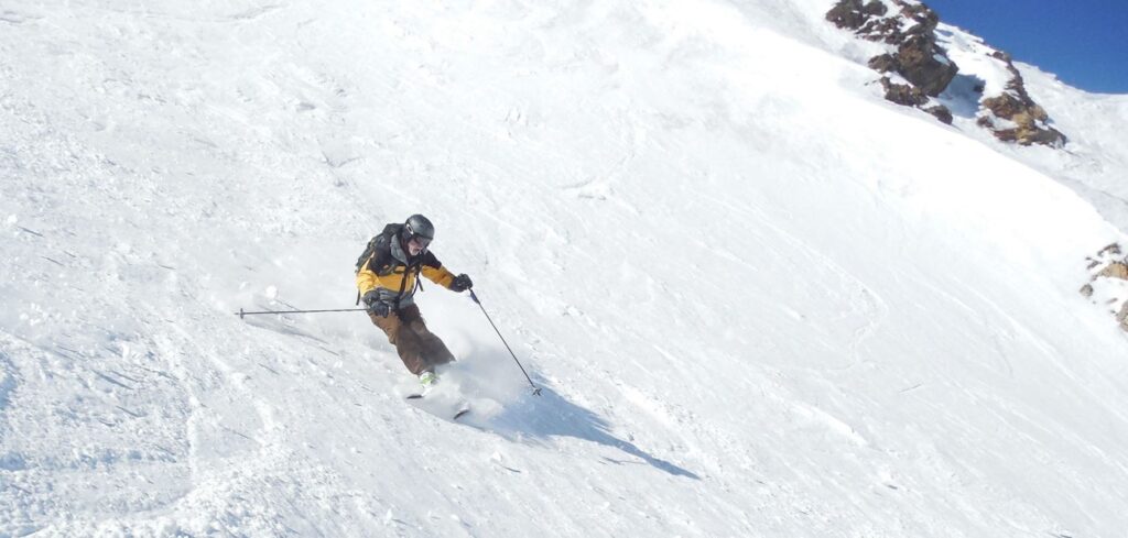 Cleveland Fagowees member Rick skiing in Breckenridge